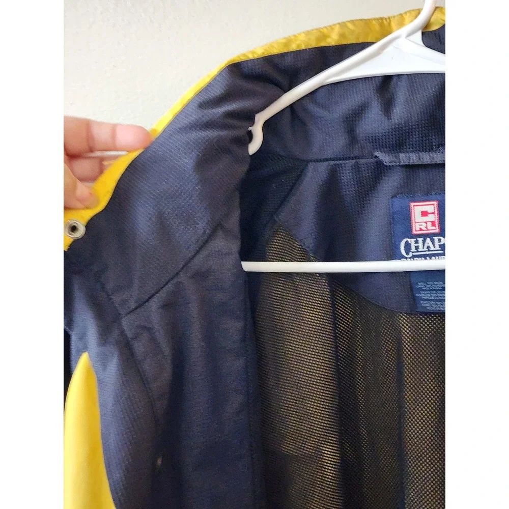 Chaps Ralph Lauren jacket men's XL colorblock windbreaker Vintage 90s/Y2K ,